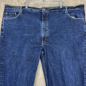 Levis 550 Jeans Mens 56x32 Dark Wash Denim Straight Leg 5 Pocket Relaxed Fit EUC